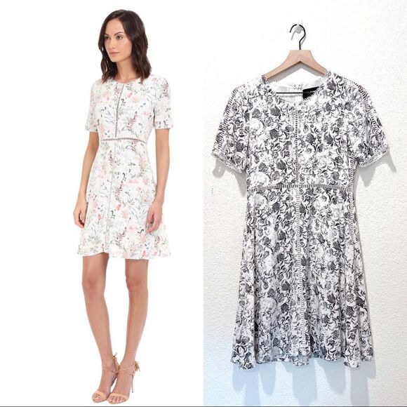 The Kooples 100% silk floral mini dress - Picture 3 of 10